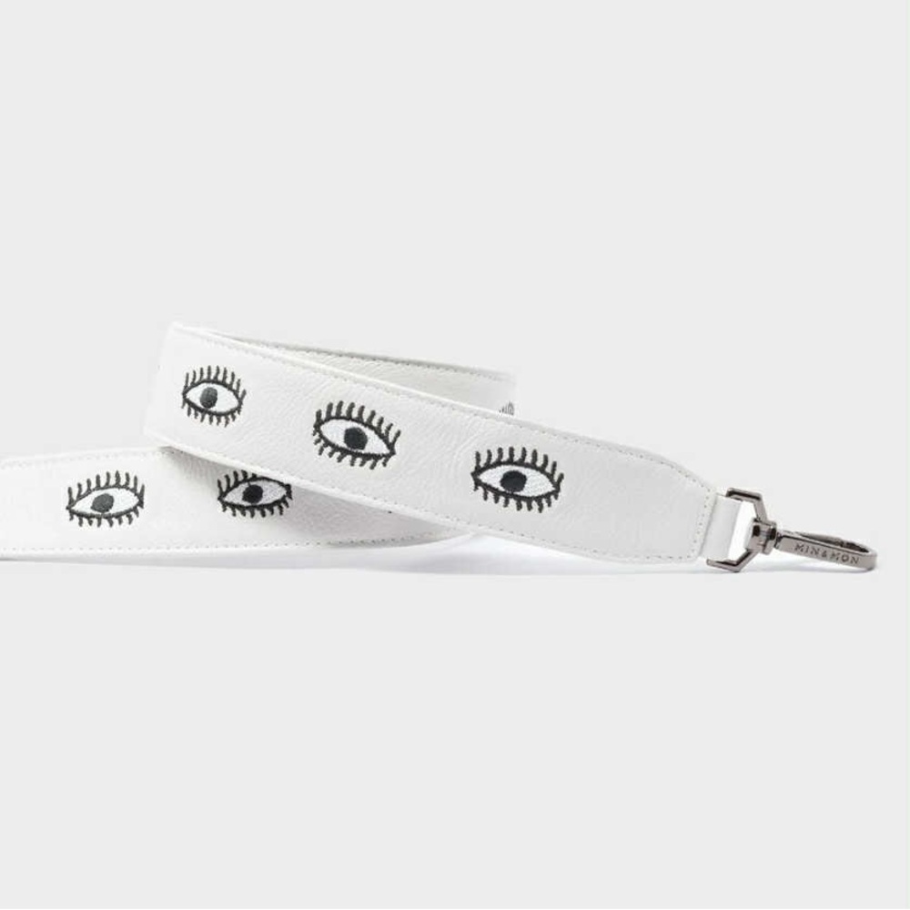 MIN& MON Detachable Cream Leather Shoulder Strap NEW!!!